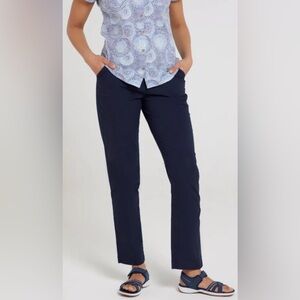 NWT Womens Mountain Warehouse Coastal Stretch Lightweight Pants Navy 10